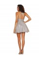 Achat Argent Trapèze Licou Courte Tulle Courte Robes demoiselle d'honneur / Robes de cocktail
