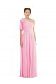Achat Barely Rose Trompette Mousseline Longue Robes demoiselle d'honneur
