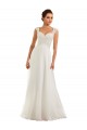Achat Blanc Fourreau Mousseline Dentelle Robes de mariée