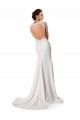 Achat Blanc Fourreau Mousseline Dentelle Robes de mariée
