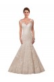 Achat Blanc Sirène Illusion Dentelle Robes de mariée