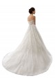 Achat Blanc Trapèze Tulle Dentelle Robes de mariée