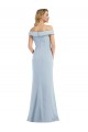 Achat Bleu ciel clair Trompette Épaule Dénudée Crêpe Stretch Longue Robes demoiselle d'honneur / Robes de bal