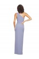 Achat Bleu fumée Fourreau Crêpe Stretch Longue Formelles Robes demoiselle d'honneur / Robes de soirée / Robes de bal