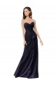 Achat Bleu marine foncé Fourreau Mousseline Longue Robes demoiselle d'honneur