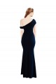Achat Bleu marine foncé Sirène Crêpe Stretch Longue Formelles Robes demoiselle d'honneur / Robes de soirée / Robes de bal