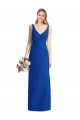 Achat Bleu roi Sirène Sans bretelle Mousseline Longue Robes demoiselle d'honneur