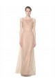 Achat Blush 95 Fourreau Illusion Tulle Longue Robes demoiselle d'honneur