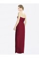 Achat Bordeaux Fourreau Mousseline Longue Robes demoiselle d'honneur