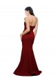 Achat Bordeaux Fourreau Sans bretelle Crêpe Stretch Longue Formelles Robes demoiselle d'honneur / Robes de soirée / Robes de bal