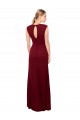 Achat Bordeaux Sirène Col V Mousseline Longue Robes demoiselle d'honneur / Robes de bal