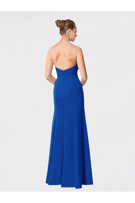 Achat Bordeaux Sirène Mousseline Longue Robes demoiselle d'honneur