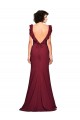 Achat Bordeaux Sirène Sans bretelle Crêpe Stretch Longue Robes demoiselle d'honneur / Robes de bal