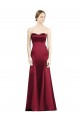 Achat Bordeaux Sirène Satiné Longue Robes demoiselle d'honneur