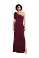 Achat Bordeaux Trapèze Mousseline Longue Formelles Robes demoiselle d'honneur / Robes de soirée