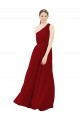 Achat Bordeaux Trapèze Mousseline Longue Robes demoiselle d'honneur