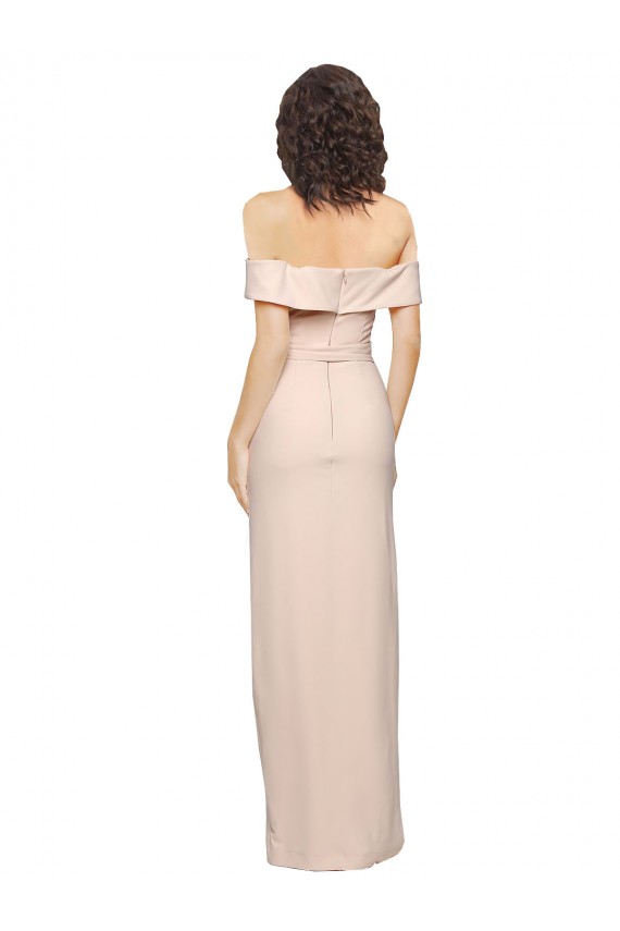 Achat Sirène Épaule Dénudée Crêpe Stretch Longue Formelles Robes demoiselle d'honneur / Robes de soirée / Robes de bal