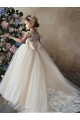 Achat Champagne Princesse Tulle Dentelle Longue Robes de demoiselle d'honneur - fillette