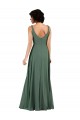 Achat Colonne Col V Mousseline Longue Robes demoiselle d'honneur