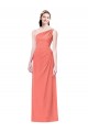 Achat Corail Trapèze Mousseline Longue Robes demoiselle d'honneur