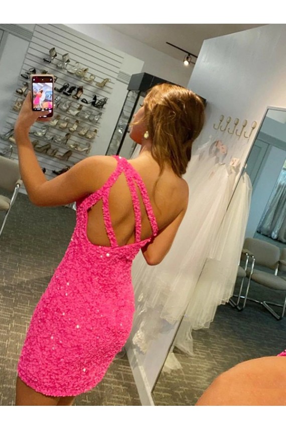 Achat Couleur affichée Fourreau Courte Paillettes Velours Courte Robes de bal