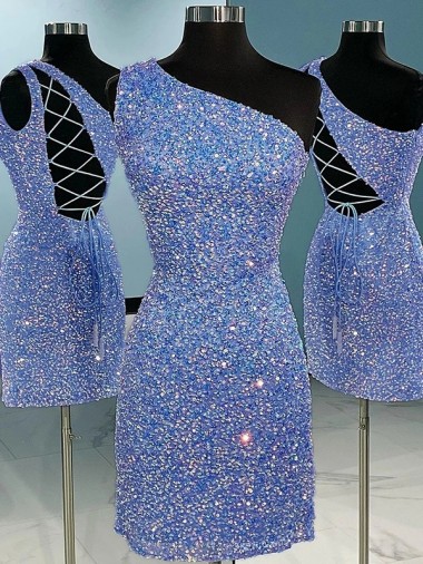 Achat Couleur affichée Fourreau Courte Paillettes Velours Courte Robes de bal