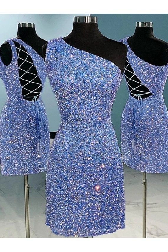 Achat Couleur affichée Fourreau Courte Paillettes Velours Courte Robes de bal