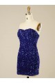 Achat Couleur affichée Fourreau Courte Paillettes Velours Courte Robes de bal