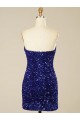 Achat Couleur affichée Fourreau Courte Paillettes Velours Courte Robes de bal