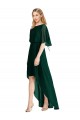Achat Evergreen Trapèze Col rond Mousseline Longue Asymétrique Robes demoiselle d'honneur