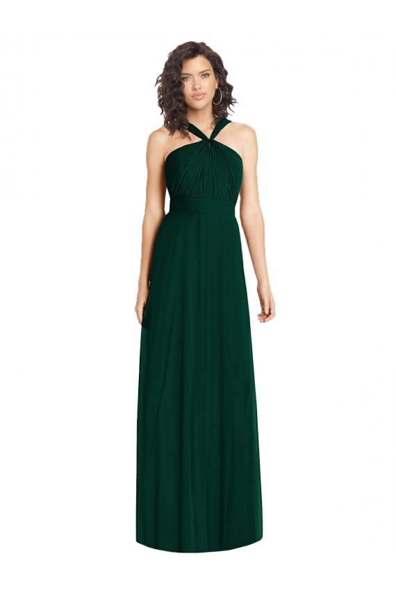 Achat Evergreen Trapèze Licou Mousseline Longue Robes demoiselle d'honneur