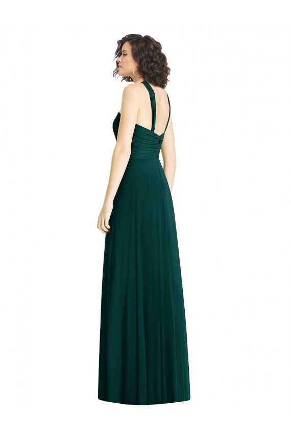 Achat Evergreen Trapèze Licou Mousseline Longue Robes demoiselle d'honneur