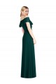 Achat Evergreen Trompette Bretelles spaghetti Mousseline Longue Robes demoiselle d'honneur