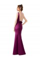 Achat Fourreau Bateau Satiné Longue Formelles Robes demoiselle d'honneur / Robes de soirée / Robes de bal