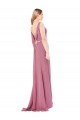 Achat Fourreau Col Haut Mousseline Longue Robes demoiselle d'honneur / Robes de bal