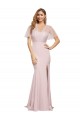 Achat Fourreau Crêpe Stretch Tulle Longue Formelles Robes demoiselle d'honneur / Robes de soirée / Robes de bal