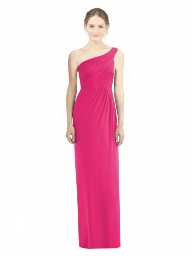 Achat Fourreau Mousseline Longue Robes demoiselle d'honneur