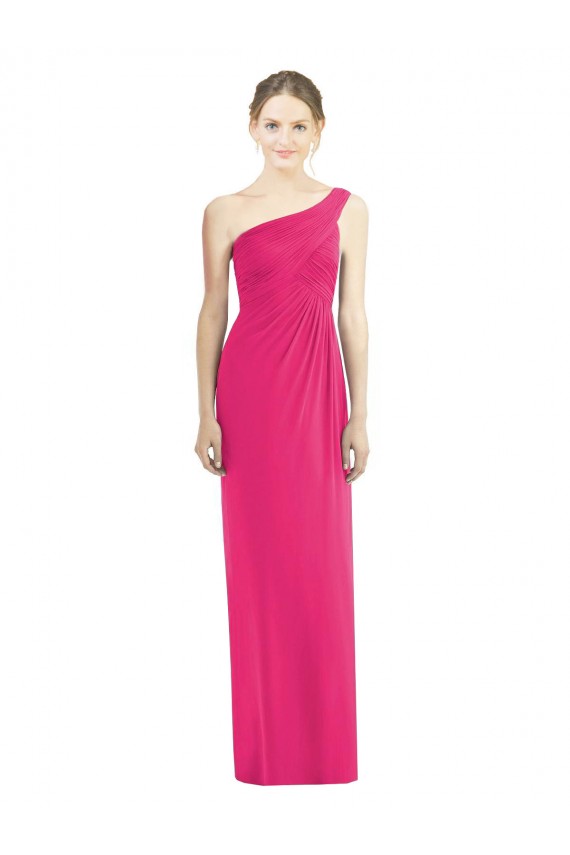 Achat Fourreau Mousseline Longue Robes demoiselle d'honneur