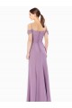 Achat Fourreau Épaule Dénudée Mousseline Longue Robes demoiselle d'honneur