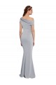Achat Gris 24 Sirène Crêpe Stretch Longue Formelles Robes demoiselle d'honneur / Robes de soirée / Robes de bal
