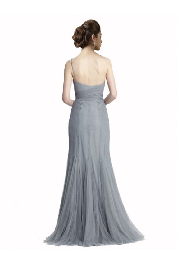 Achat Gris ardoise Sirène Tulle Longue Robes demoiselle d'honneur
