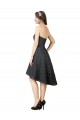 Achat Gris ardoise Trapèze Dentelle Courte Asymétrique Robes demoiselle d'honneur / Robes de cocktail