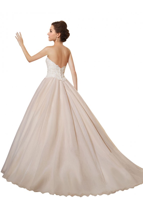 Achat Ivoire & Champagne Princesse Tulle Dentelle Robes de mariée