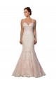 Achat Ivoire & Champagne Sirène Bretelles spaghetti Dentelle Boho Robes de mariée