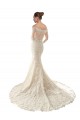 Achat Ivoire & Champagne Sirène Épaule Dénudée Tulle Dentelle Robes de mariée
