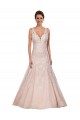 Achat Ivoire & Champagne Trapèze Col V Dentelle Classique Robes de mariée
