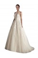 Achat Ivoire & Champagne Trapèze Illusion Tulle Robes de mariée