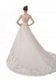 Achat Ivoire & Champagne Trapèze Tulle Dentelle Robes de mariée