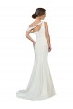 Achat Ivoire Fourreau Balayage train Crêpe Stretch Longue Formelles Robes demoiselle d'honneur / Robes de soirée / Robes de bal