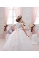 Achat Ivoire Princesse Tulle Dentelle Longue Robes de demoiselle d'honneur - fillette